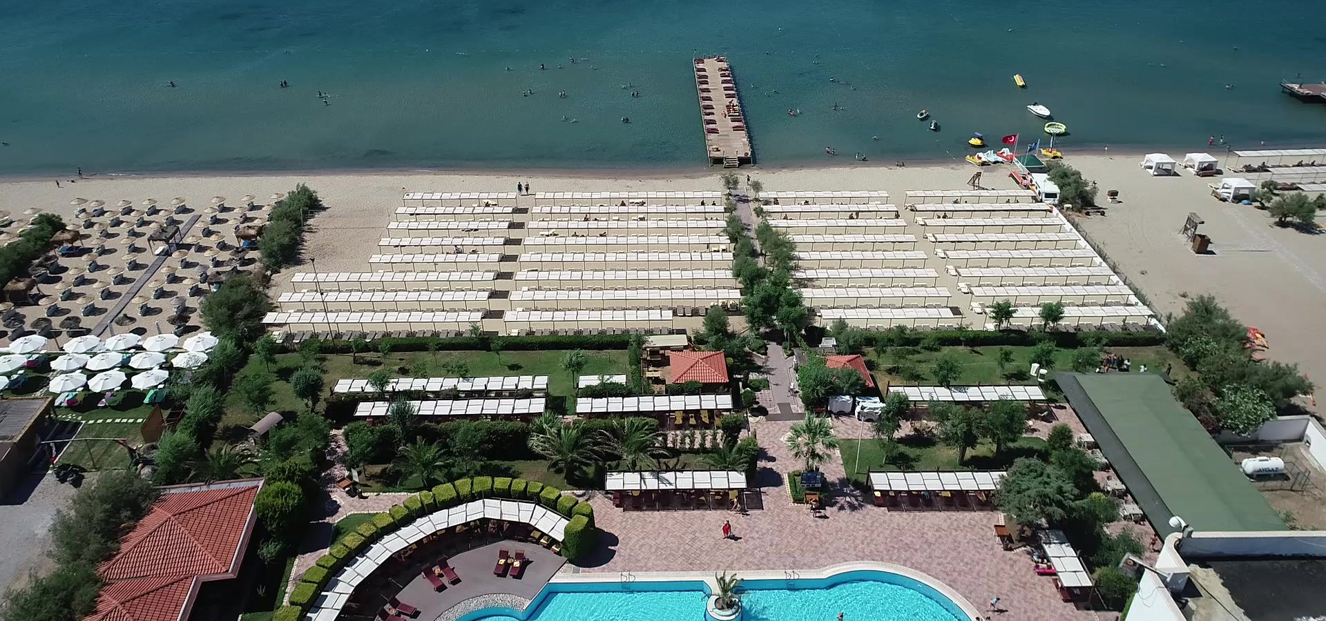 Grand Hotel Temizel Sarımsaklı sahili manzarası